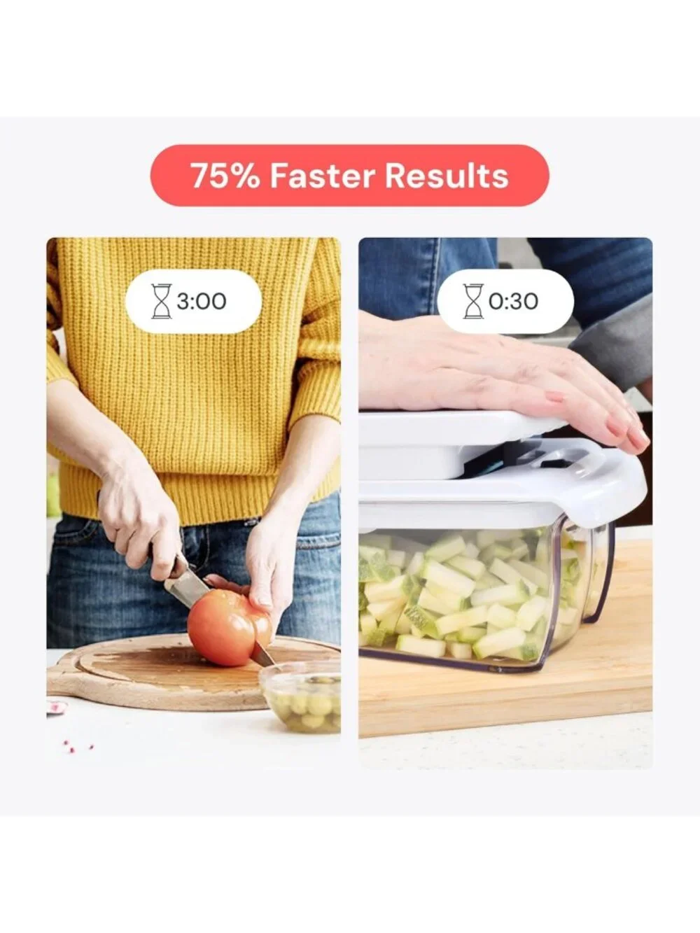 Versatile Vegetable Chopper & Mandoline Slicer - Kitchen Gadget for Easy Meal